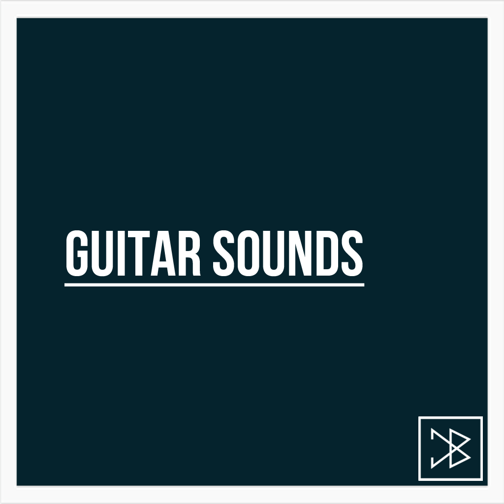 Cover art: The Guitar Sounds audio pack for music producers.